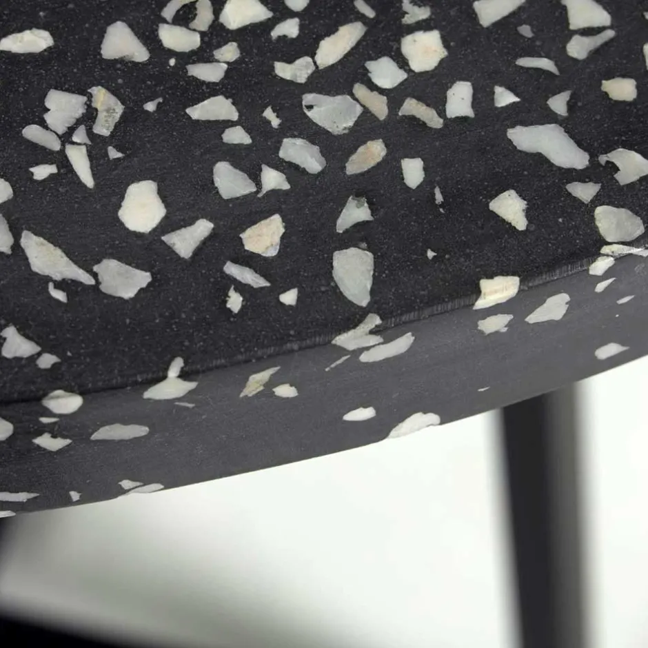 Wohnen Kleiner Tisch in Rund aus Terazzo Stein - Gracelino