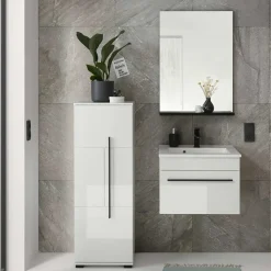 Kleines Badmöbel Set in Weiß - Ingmesan (dreiteilig)^Wohnen Online
