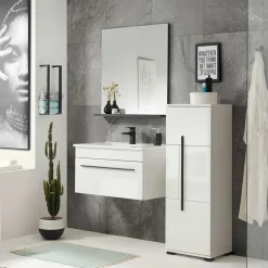 Kleines Badmöbel Set in Weiß - Ingmesan (dreiteilig)^Wohnen Online