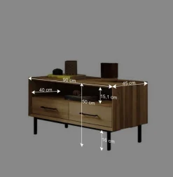 Wohnen Kleines TV Board im Format 90x50x45 cm - Kerfa