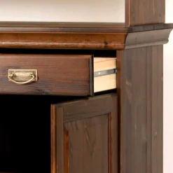 Wohnen Kolonialstil Buffet in Kiefer dunkel - Jurcavs