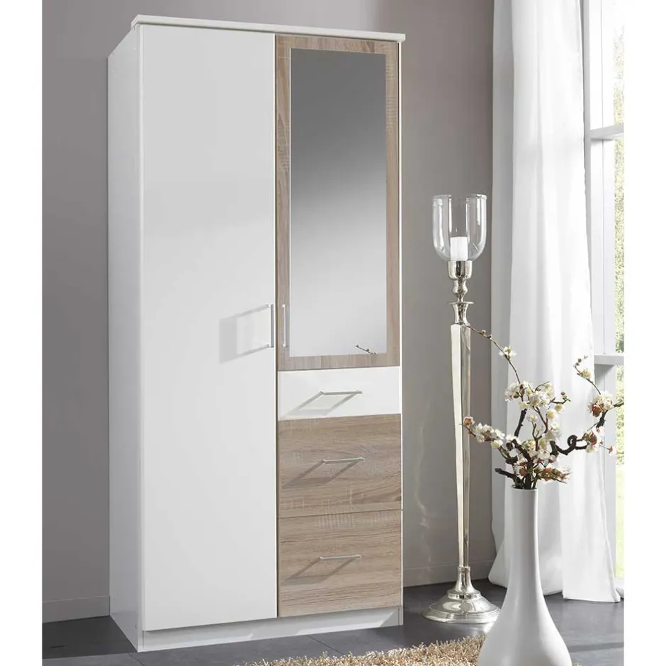 Kombi Kleiderschrank mit Türen & Schubladen - Magdelan^Wohnen