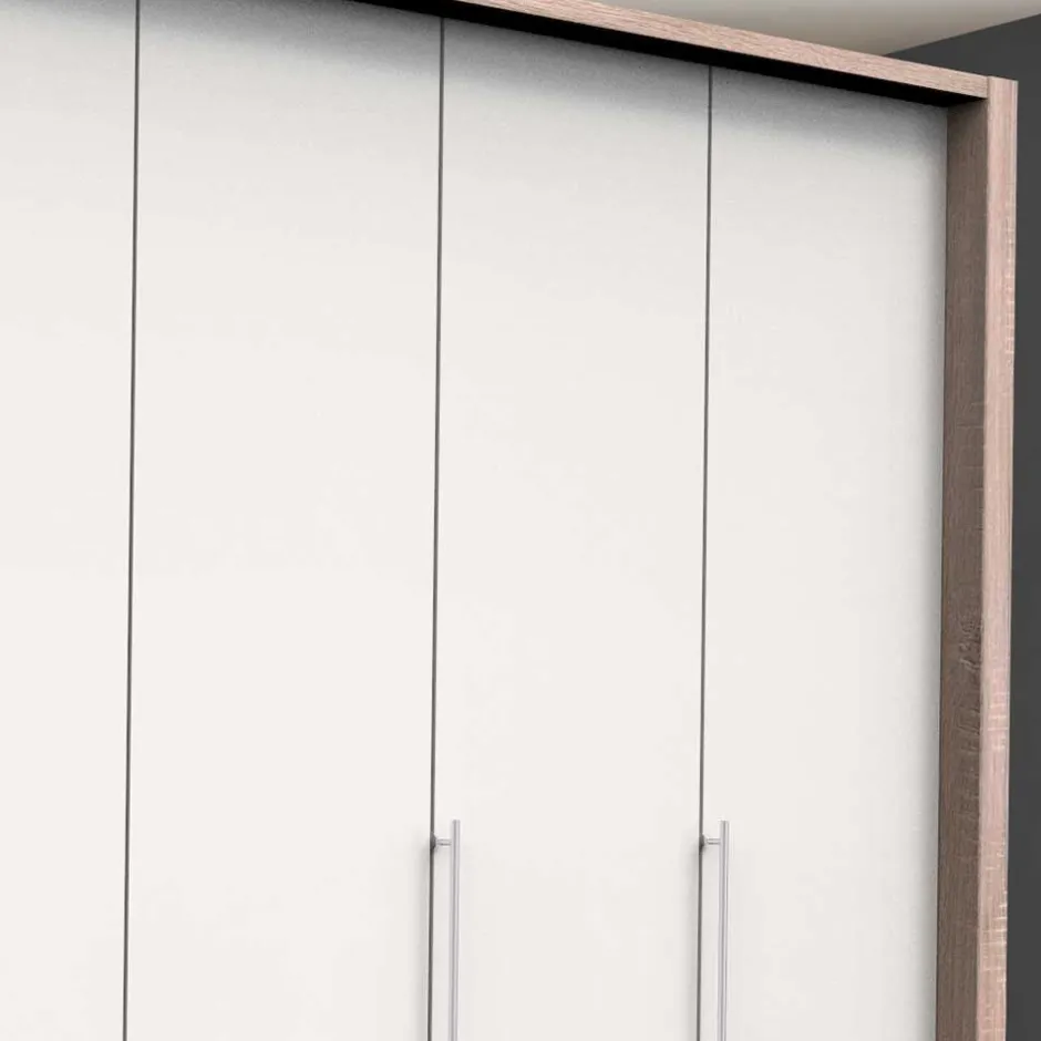 Wohnen Kombi Kleiderschrank mit Schubkästen und Falttüren - Vaclyn