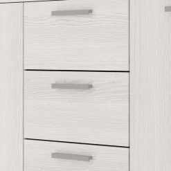 Kombi Kommode in Weiß Esche Dekor - Pruducia^Wohnen