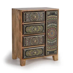 Wohnen Kombi Kommode mit Mandala Malereien Front - Marike