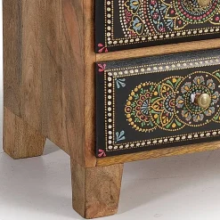 Wohnen Kombi Kommode mit Mandala Malereien Front - Marike