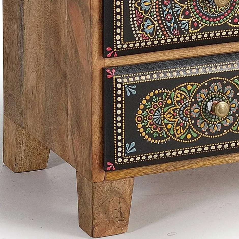 Wohnen Kombi Kommode mit Mandala Malereien Front - Marike