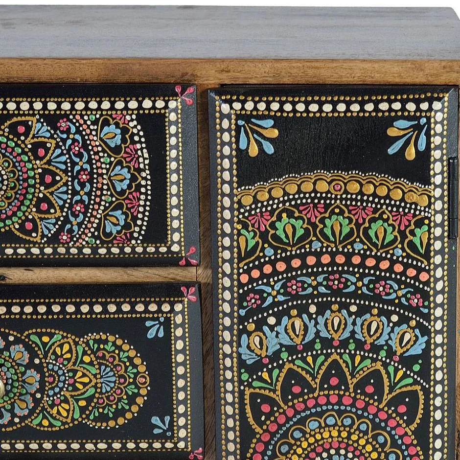 Wohnen Kombi Kommode mit Mandala Malereien Front - Marike