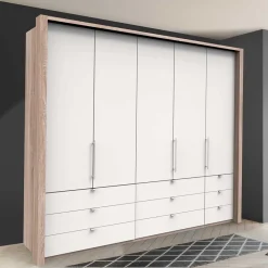 Kombi Schlafzimmerschrank mit neun Schubladen - Vaclyn^Wohnen Clearance