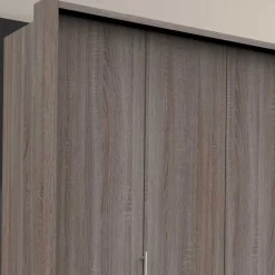 Wohnen Kombi-Falttürenschrank mit acht Schubladen - Crenba