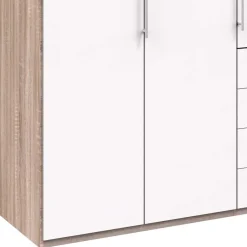 Kombi-Kleiderschrank 3 türig & 4 Schubladen - Vaclyn^Wohnen Discount