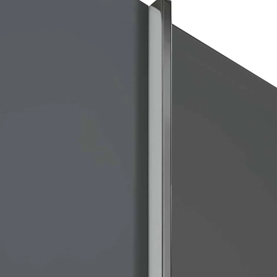 Kombi-Kleiderschrank in Braun Glasfront - 165 cm - Preema^Wohnen Discount