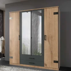 Wohnen Kombi-Kleiderschrank in Plankeneiche Dekor - Corpus