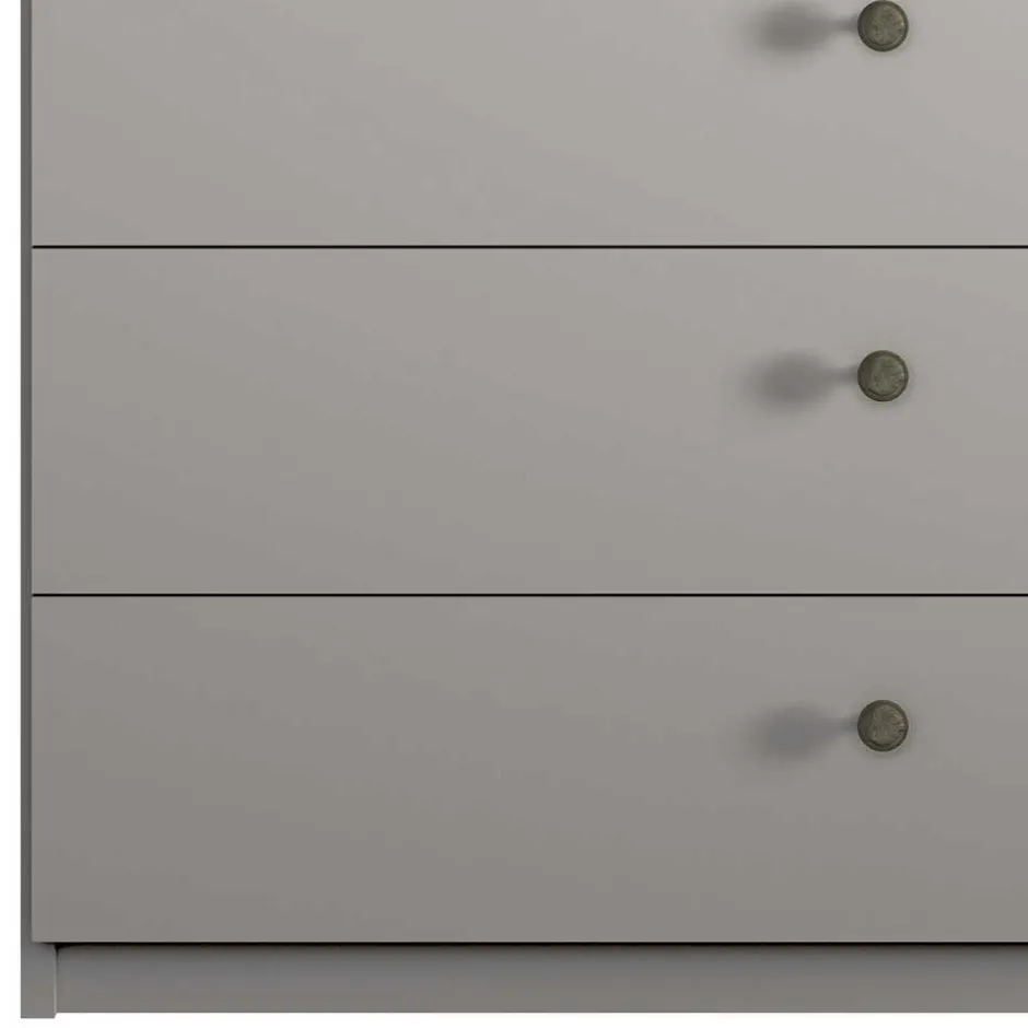 Kombi-Kleiderschrank 1m breit in Hellgrau - Ridonna^Wohnen Clearance