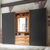 Kombi-Kleiderschrank mit offenen Fächern - Bafata^Wohnen Sale