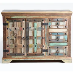 Kombi-Kommode in farbenfrohem Shabby Chic - Kriscov^Wohnen Clearance