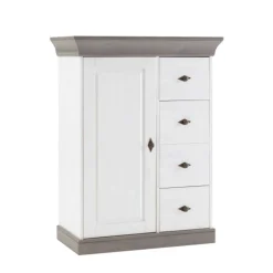 Wohnen Kombikommode Mirandesca in Weiß Grau