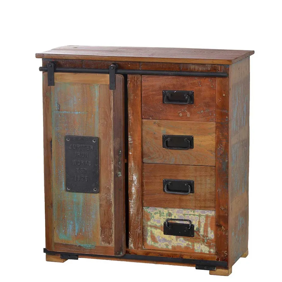 Wohnen Kombikommode Vayamos aus Altholz massiv