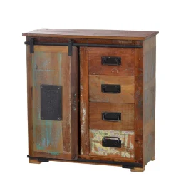 Wohnen Kombikommode Vayamos aus Altholz massiv