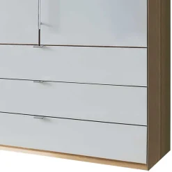 Kombi-Schlafzimmerschrank in Weiß & Eiche Bianco - Nuetran^Wohnen Best