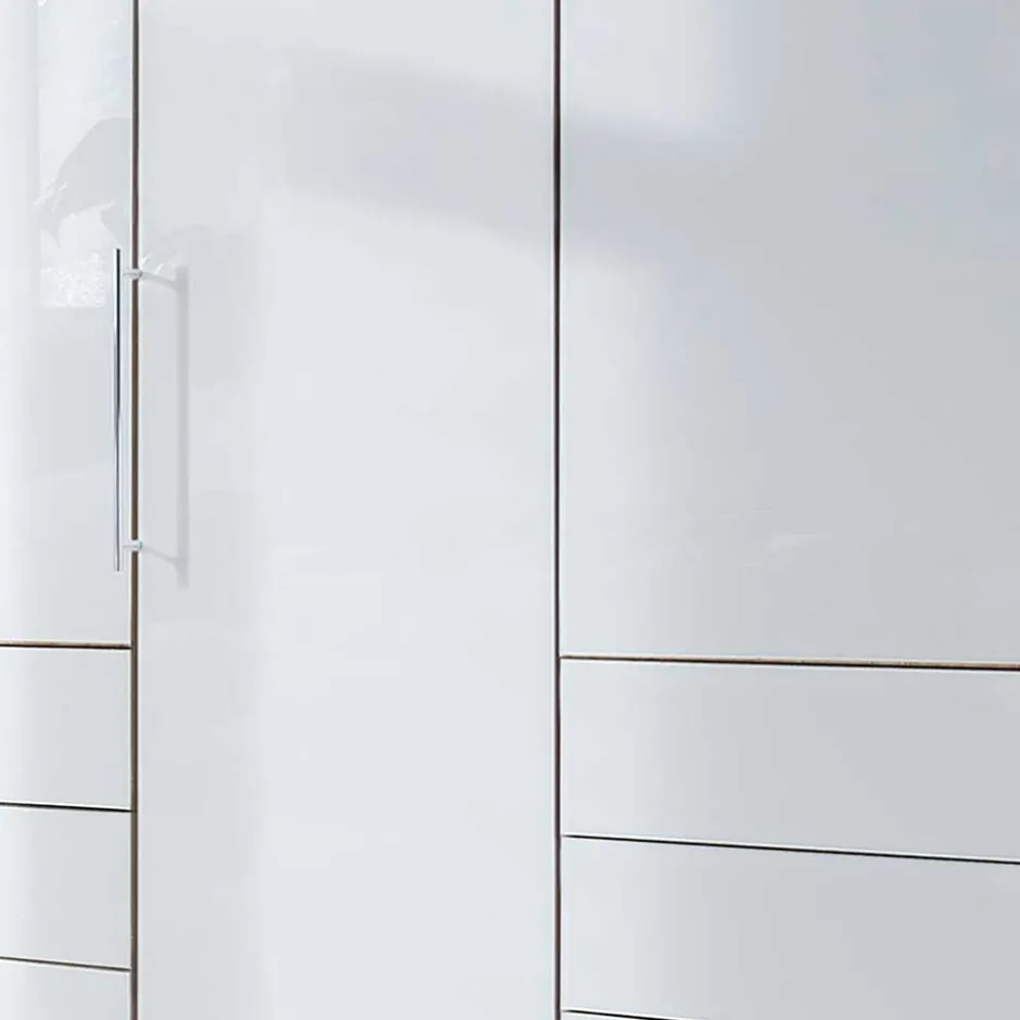 Kombi-Schlafzimmerschrank in Weiß & Eiche Bianco - Nuetran^Wohnen Best