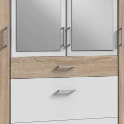 Wohnen Kombi-Schlafzimmerschrank mit drei Schubladen - Coros