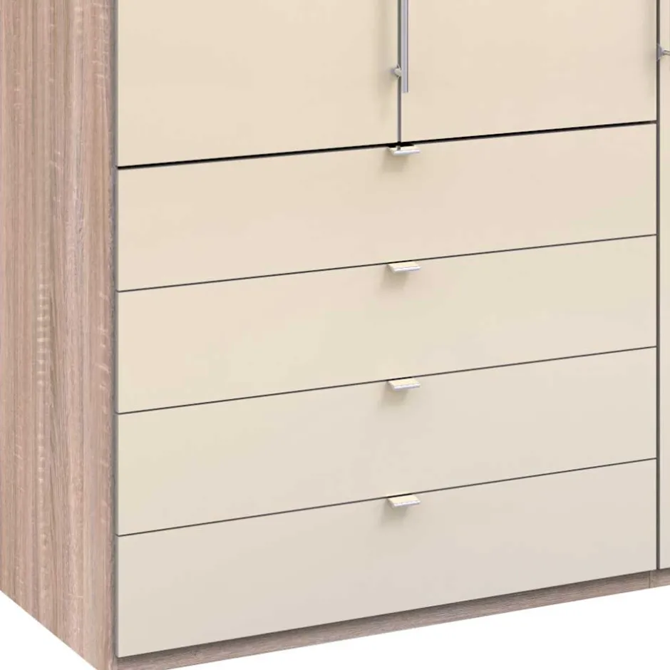 Wohnen Kombi-Schlafzimmerschrank in Cremefarben - Rativian