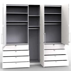 Wohnen Kombi-Schlafzimmerschrank in Cremefarben - Rativian