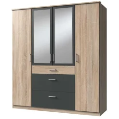 Kombi-Schlafzimmerschrank in Eiche Sägerau - Danah^Wohnen Sale