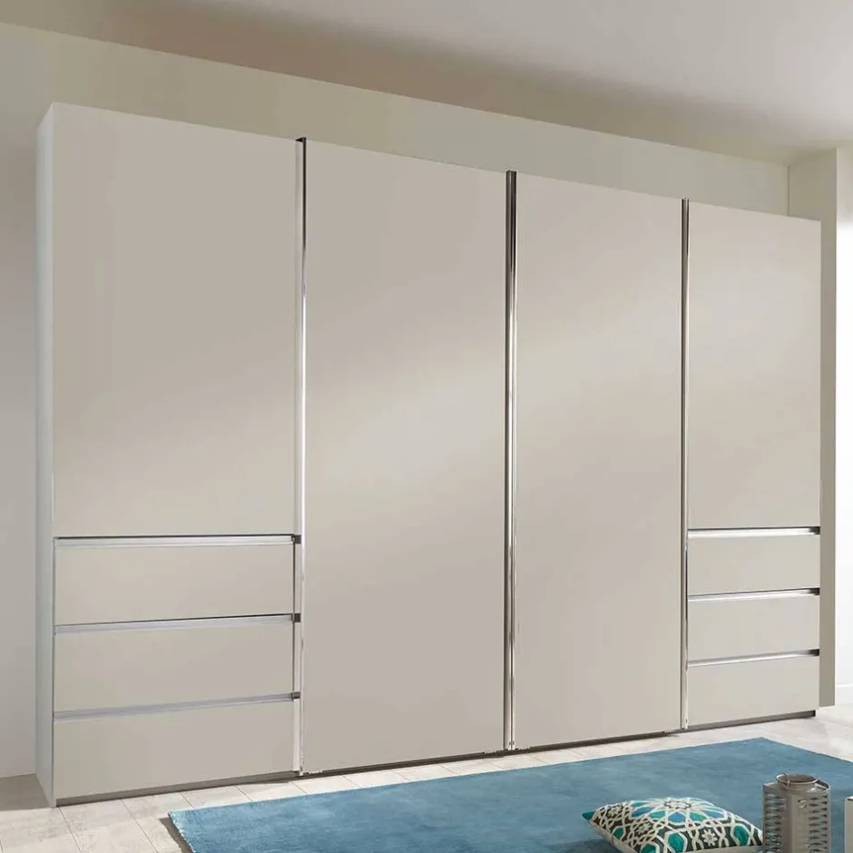 Wohnen Kombi-Schwebetürenschrank in Champagner - Eusebia