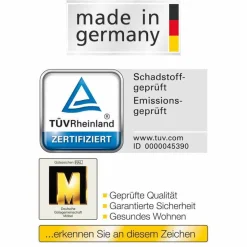 Wohnen Komfort Doppelbett Anglesia und Nachttisch Set (dreiteilig)