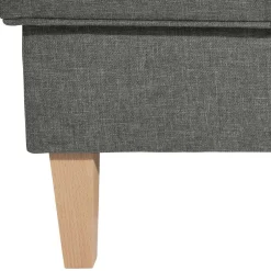 Komfortsessel in Hellgrau mit Buche - Nurcias^Wohnen Discount