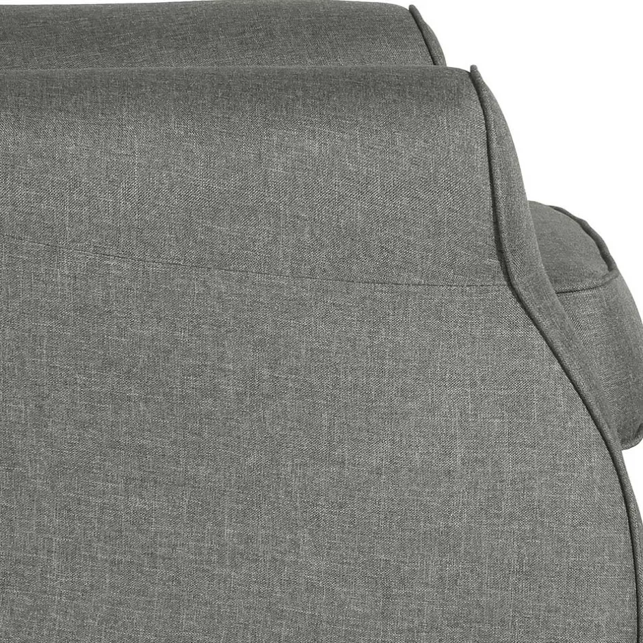 Komfortsessel in Hellgrau mit Buche - Nurcias^Wohnen Discount