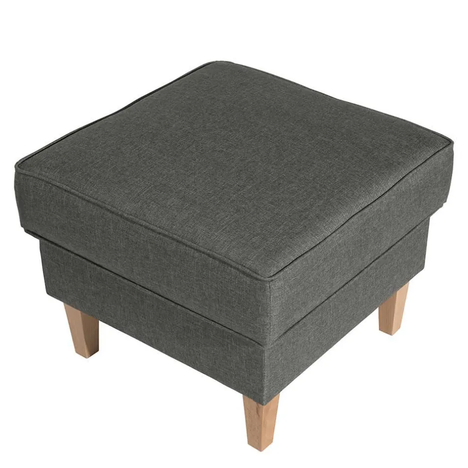 Komfortsessel in Hellgrau mit Buche - Nurcias^Wohnen Discount