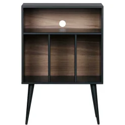 Wohnen Kommode - Plattenregal in Schwarz - Daan