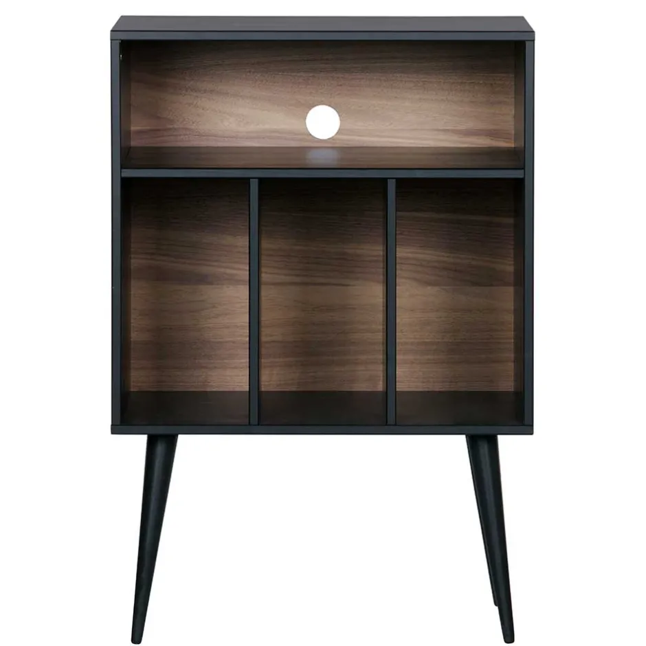 Wohnen Kommode - Plattenregal in Schwarz - Daan