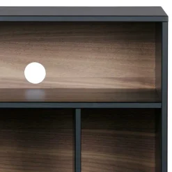 Wohnen Kommode - Plattenregal in Schwarz - Daan