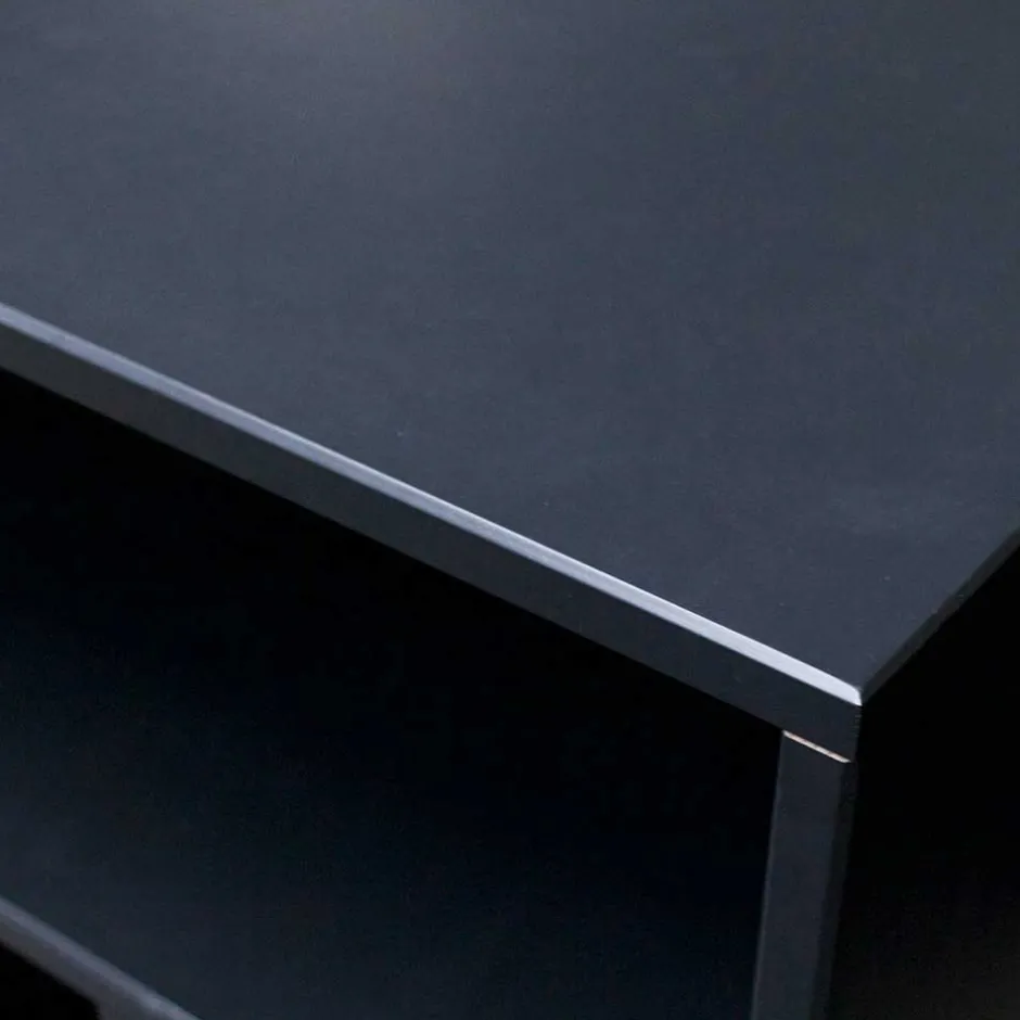 Wohnen Kommode - Plattenregal in Schwarz - Daan