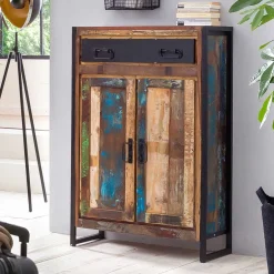 Wohnen Kommode Ensley in Schwarz Bunt