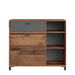 Kommode in Altholz Optik & Anthrazit - Bosco^Wohnen