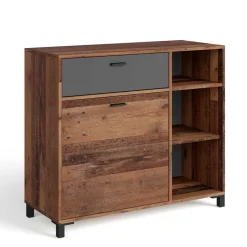 Kommode in Altholz Optik & Anthrazit - Bosco^Wohnen