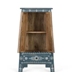 Wohnen Kommode in Blau mit weißer Bemalung - Fleet