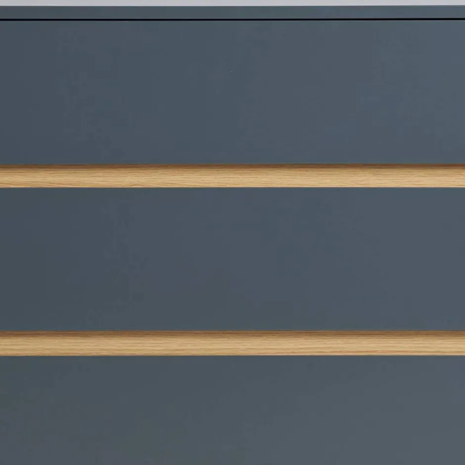 Wohnen Kommode in Dunkelgrau und Kiefer - Street