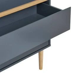 Wohnen Kommode in Dunkelgrau und Kiefer - Street