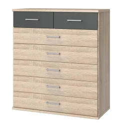 Kommode in Eiche Sägerau & Grau - Danah^Wohnen New