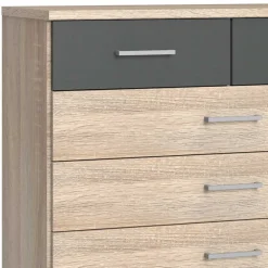 Kommode in Eiche Sägerau & Grau - Danah^Wohnen New