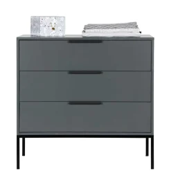 Kommode in Grau & Schwarz - Brazoly^Wohnen Discount