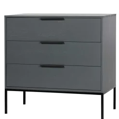 Kommode in Grau & Schwarz - Brazoly^Wohnen Discount