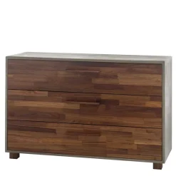 Kommode in Nussbaum und Beton Optik - Giolia^Wohnen Discount