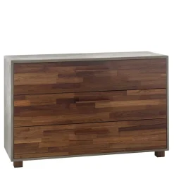 Kommode in Nussbaum und Beton Optik - Giolia^Wohnen Discount